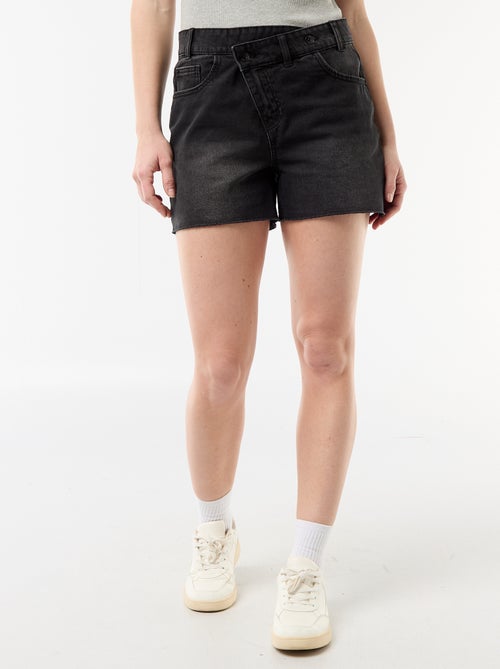 Short en jean taille haute - Kiabi