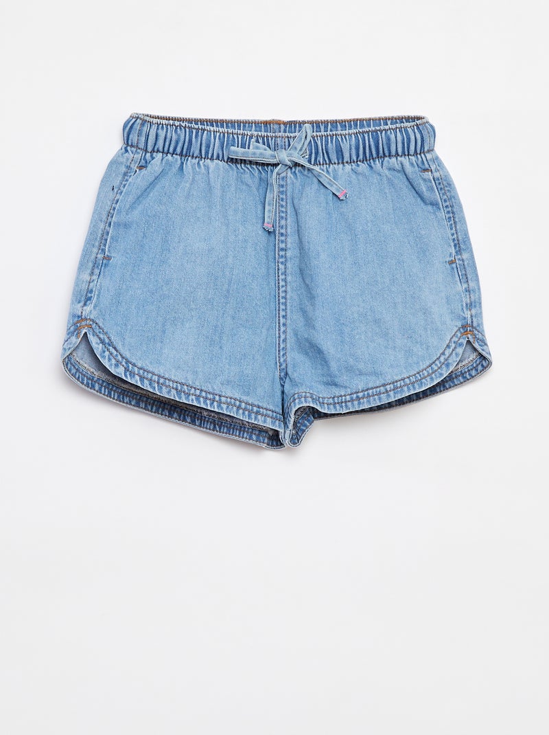 Short en jean uni Bleu - Kiabi