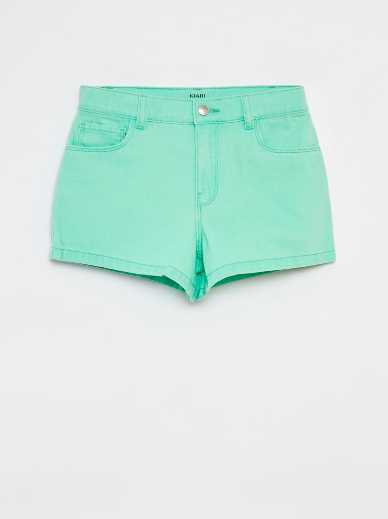 Short en jean VERT - Kiabi