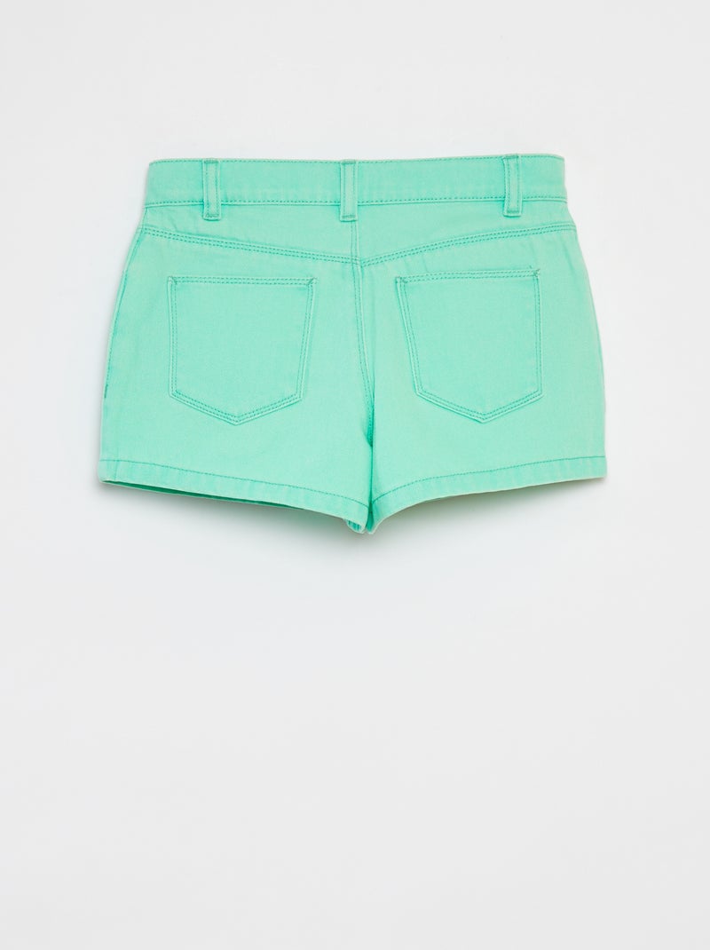 Short en jean VERT - Kiabi
