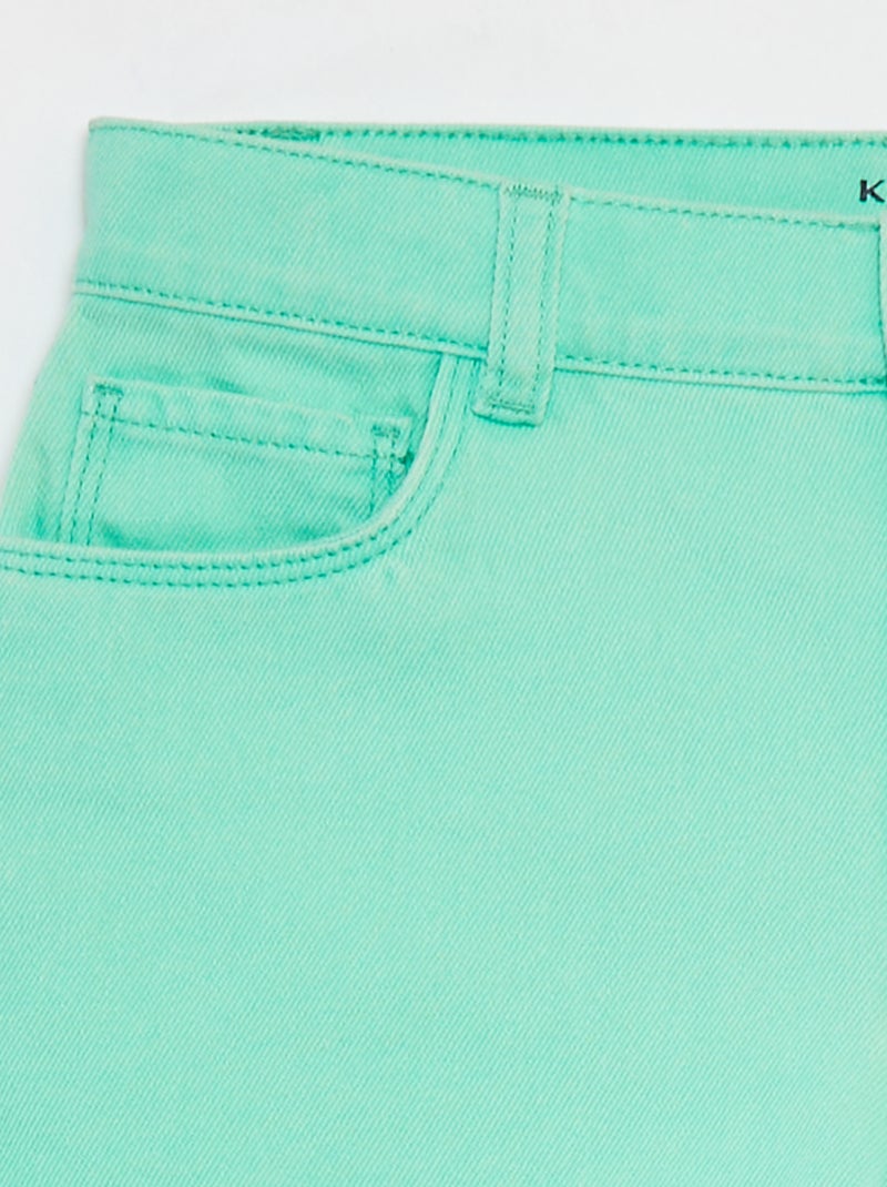 Short en jean VERT - Kiabi