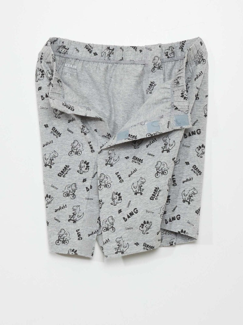 Short en jersey - collection facile à enfiler Gris - Kiabi