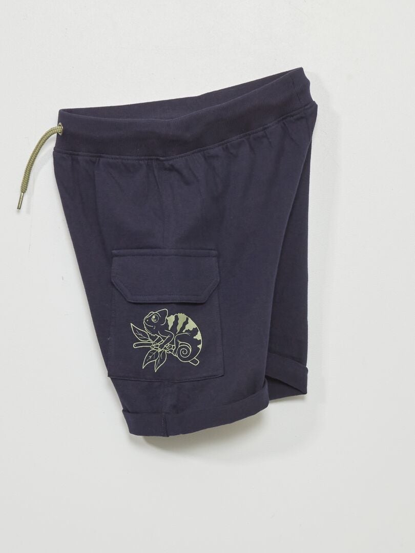 Short en jersey Bleu - Kiabi