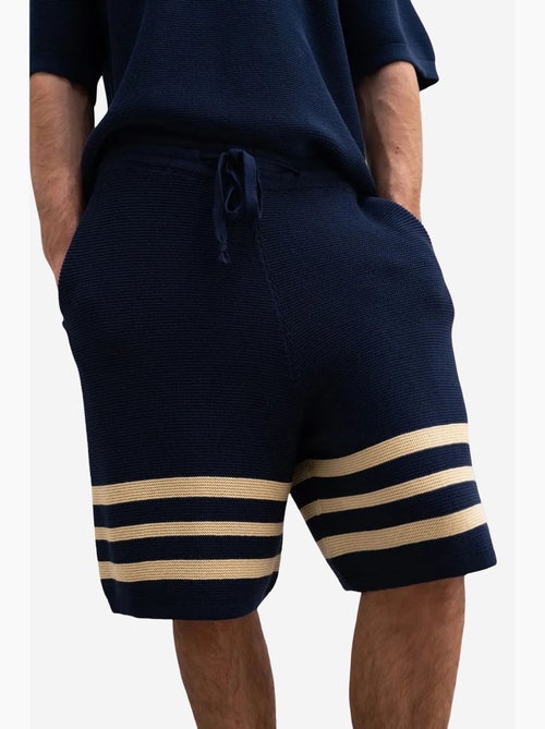 Short en jersey de coton à rayures pour homme giesto - Kiabi Short en jersey de coton à rayures pour homme giesto - Kiabi
