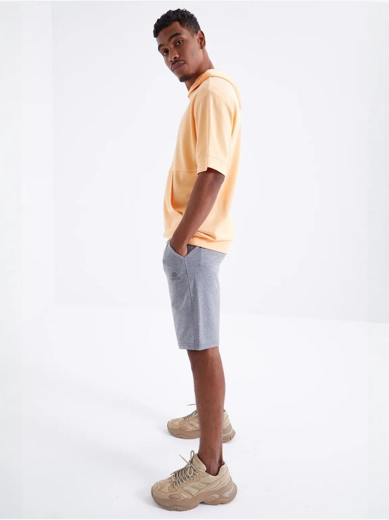 Short en jersey homme à taille coulissée tommy Gris clair - Kiabi
