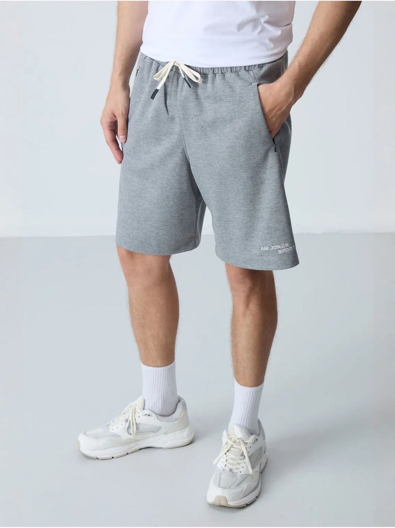 Short en jersey homme, coupe regular tommy Gris - Kiabi