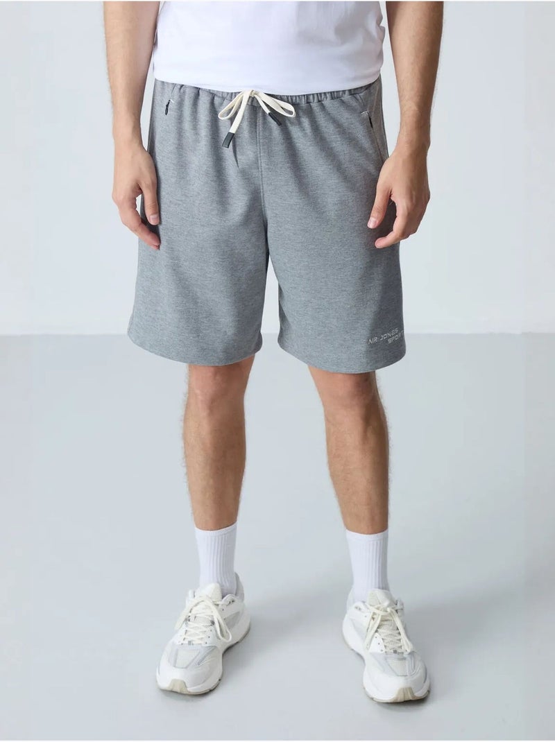 Short en jersey homme, coupe regular tommy Gris - Kiabi