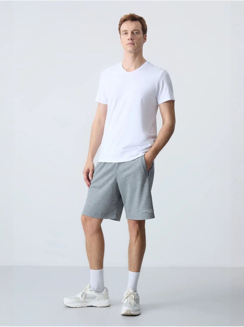 Short en jersey homme, coupe regular tommy Gris - Kiabi