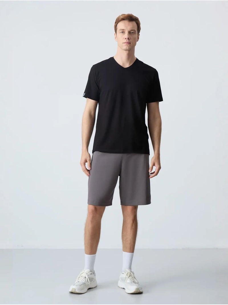 Short en jersey homme, coupe regular tommy Gris Noir - Kiabi