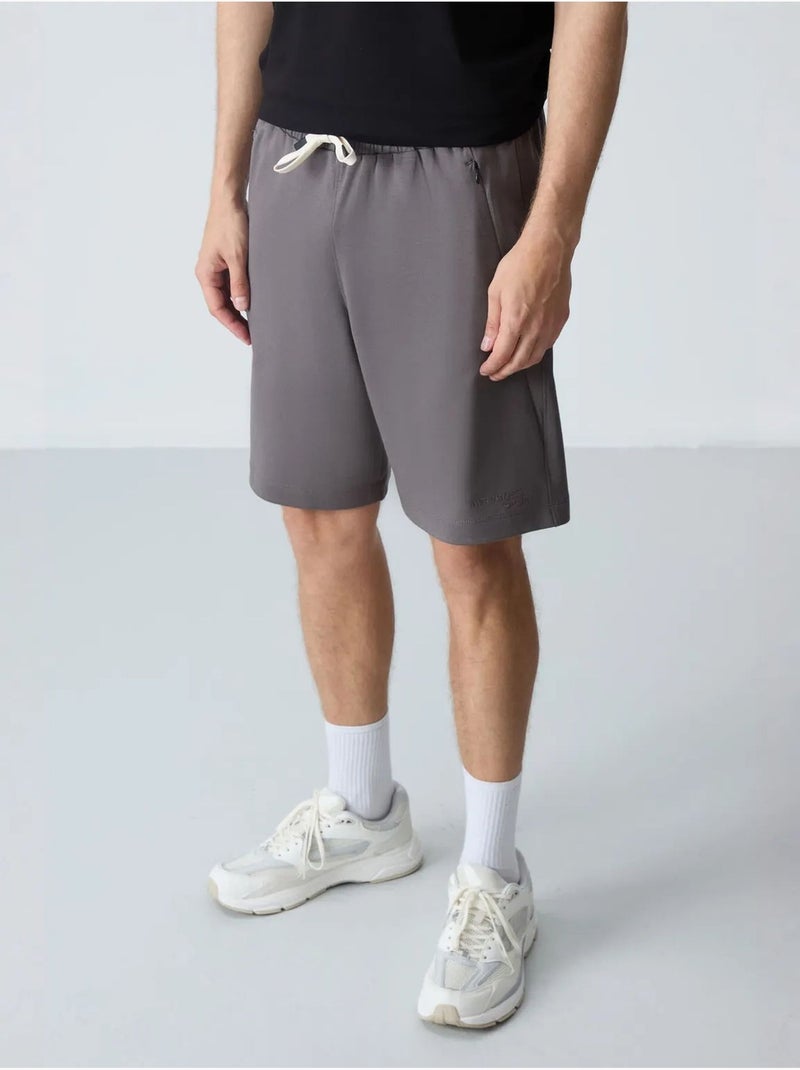 Short en jersey homme, coupe regular tommy Gris Noir - Kiabi
