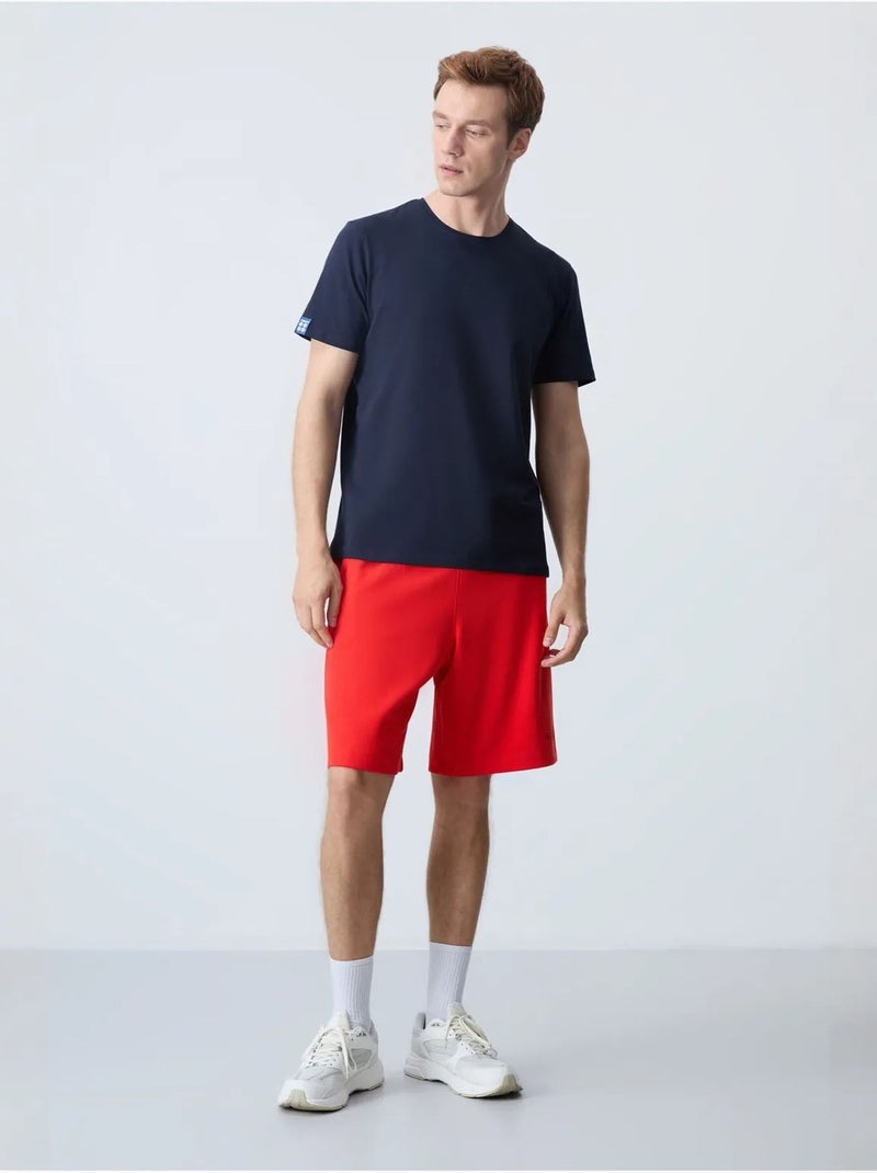 Short en jersey homme, coupe regular tommy Rouge - Kiabi