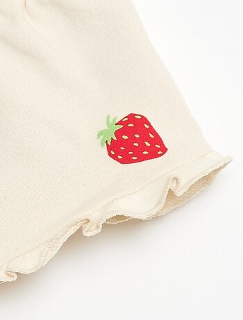 Short en jersey imprimé