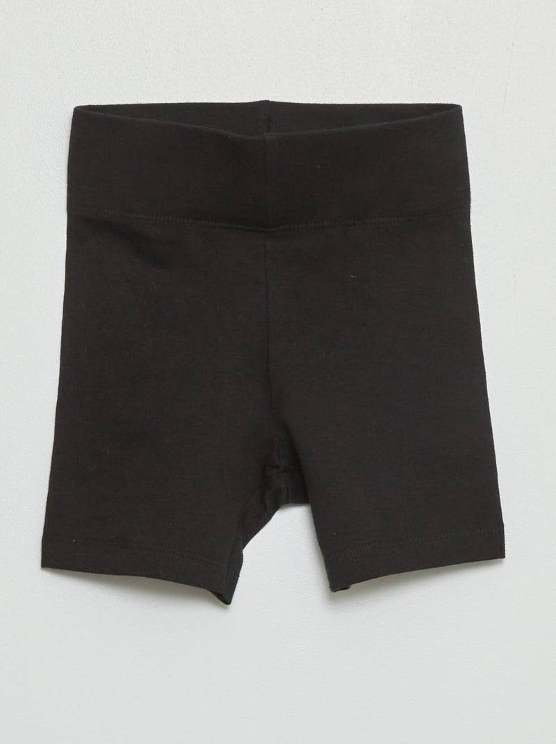 Short en jersey noir - Kiabi