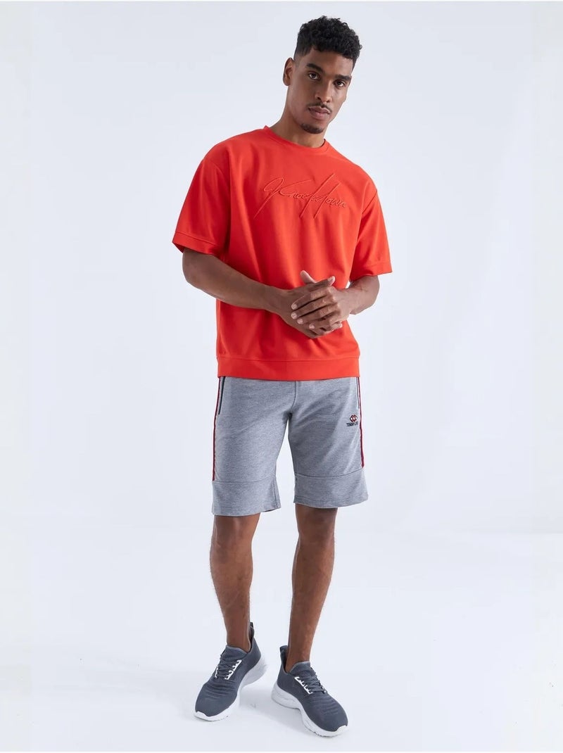 Short en jersey rayé pour homme tommy Gris - Kiabi
