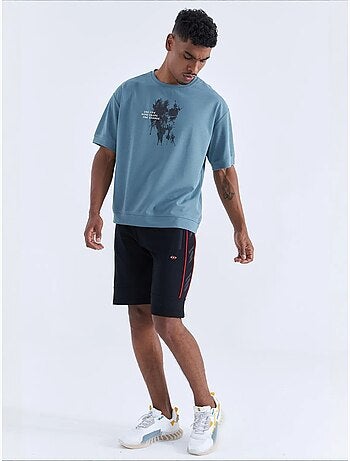 Short en jersey rayé pour homme tommy