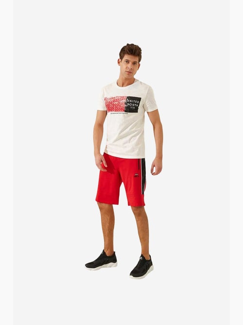 Short en jersey rayé pour homme tommy - Kiabi Short en jersey rayé pour homme tommy - Kiabi
