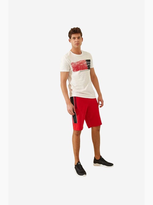 Short en jersey rayé pour homme tommy - Kiabi Short en jersey rayé pour homme tommy - Kiabi