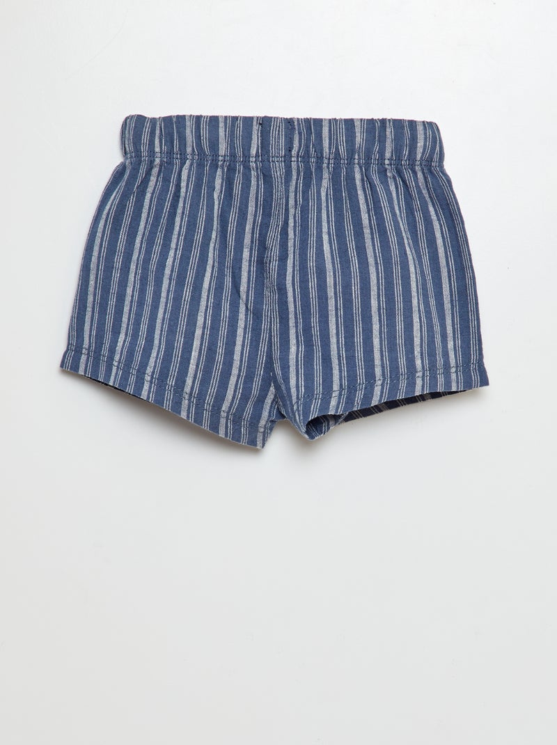 Short En Lin Ann Taylor Femme – Taille 4, Bleu, Occasion Très Bon état