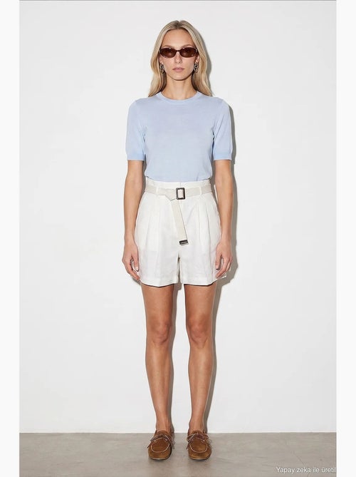 Short en lin dilvin - Kiabi