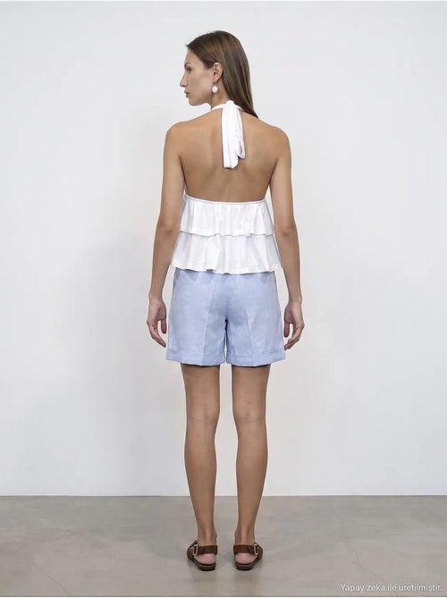 Short en lin dilvin - Kiabi
