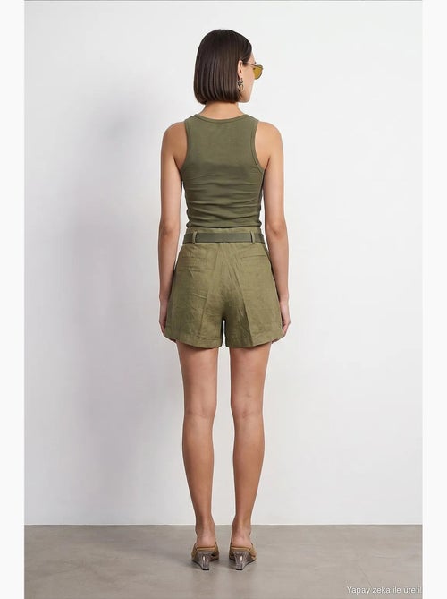 Short en lin dilvin - Kiabi
