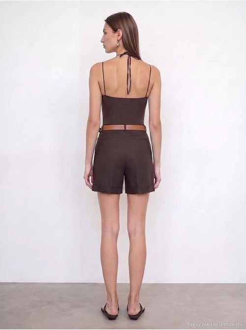Short en lin dilvin - Kiabi