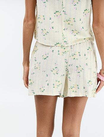 Short en lin mélangé