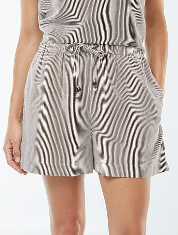 Short en lin mélangé