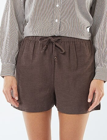Short en lin mélangé