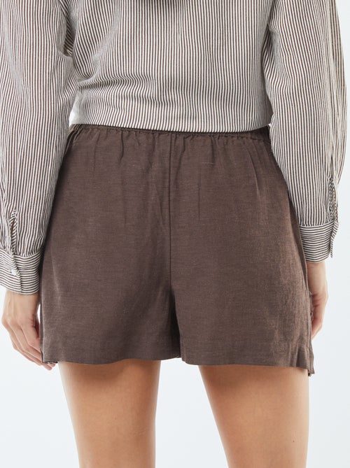 Short en lin mélangé - Kiabi