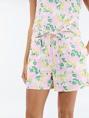 Short en lin mélangé