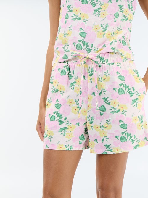 Short en lin mélangé - Kiabi Short en lin mélangé - Kiabi