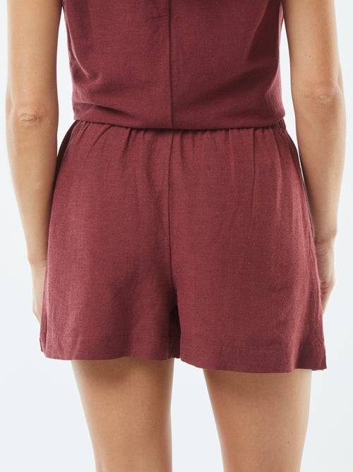 Short en lin mélangé - Kiabi