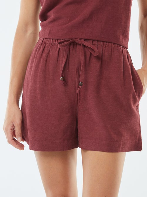 Short en lin mélangé - Kiabi