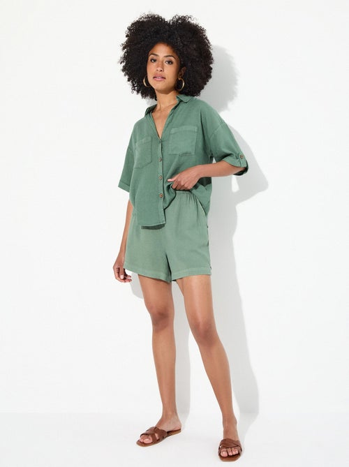 Short en lin MO Fashion - Kiabi