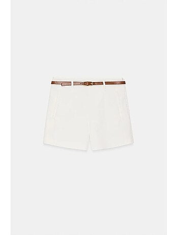 Short en maille à taille haute avec ceinture dilvin
