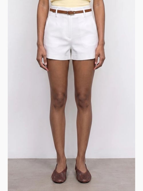 Short en maille à taille haute avec ceinture dilvin - Kiabi