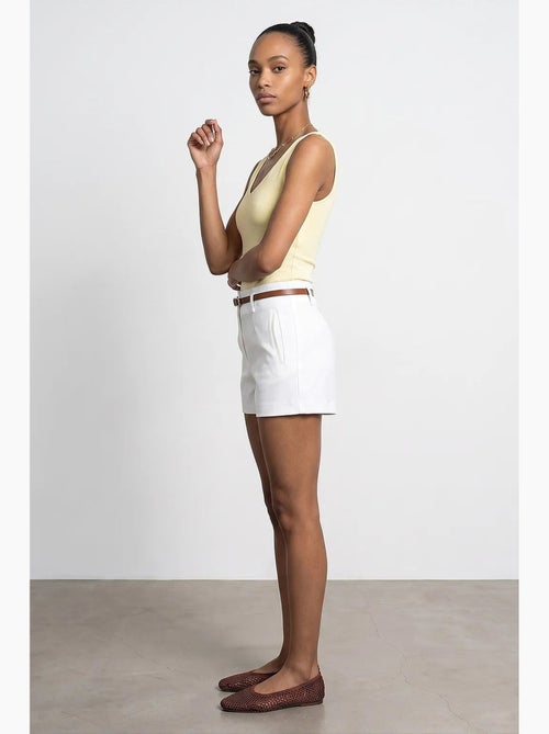 Short en maille à taille haute avec ceinture dilvin - Kiabi