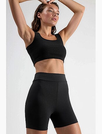 Short en maille ajusté taille mi-haute hiccup