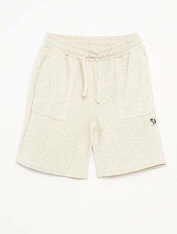 Short en maille fantaisie à 2 poches