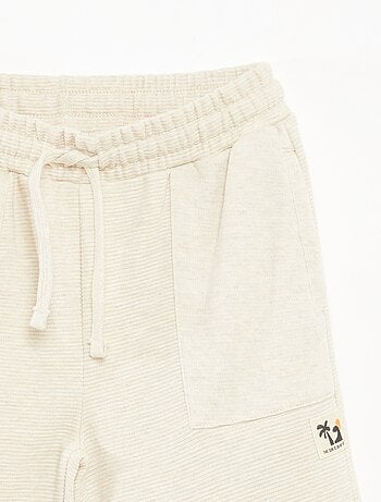 Short en maille fantaisie à 2 poches