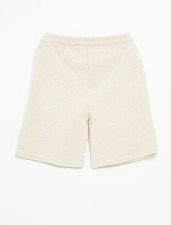 Short en maille fantaisie à 2 poches