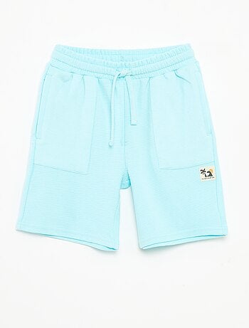 Short en maille fantaisie à 2 poches