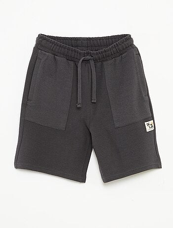 Short en maille fantaisie à 2 poches