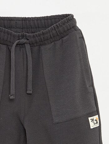 Short en maille fantaisie à 2 poches