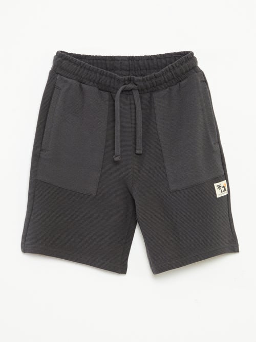 Short en maille fantaisie à 2 poches - Kiabi