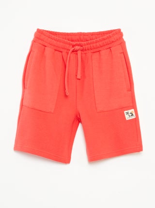 Short en maille fantaisie à 2 poches
