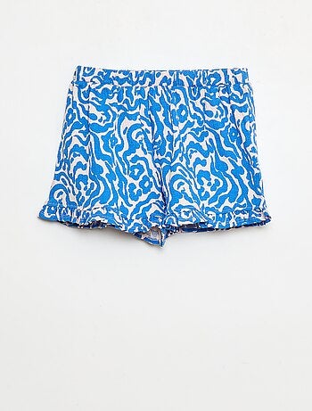 Short en maille froissée