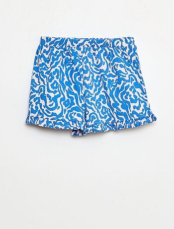 Short en maille froissée
