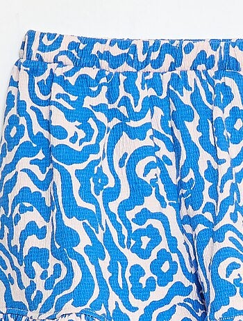Short en maille froissée